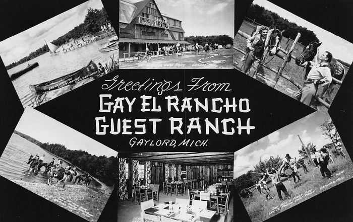 Sojourn Lakeside Resort (Gay El Rancho Ranch, El Rancho Stevens Ranch) - Vintage Postcard